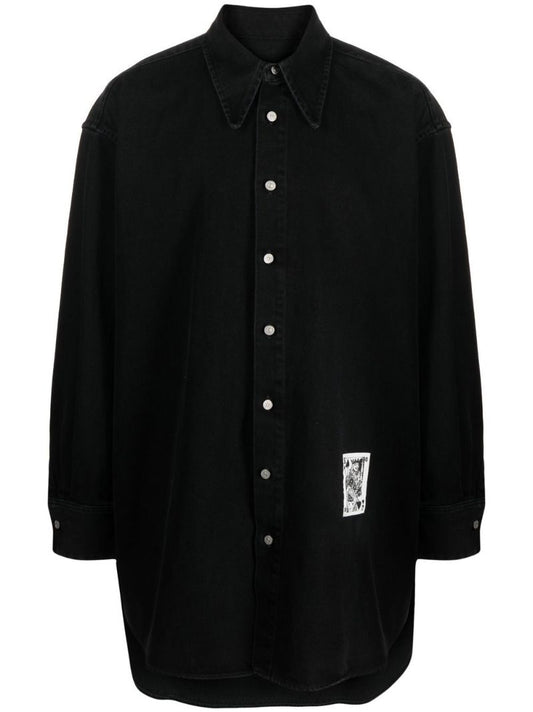Black Playing Card Long Shirt