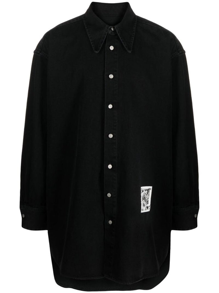 Black Playing Card Long Shirt