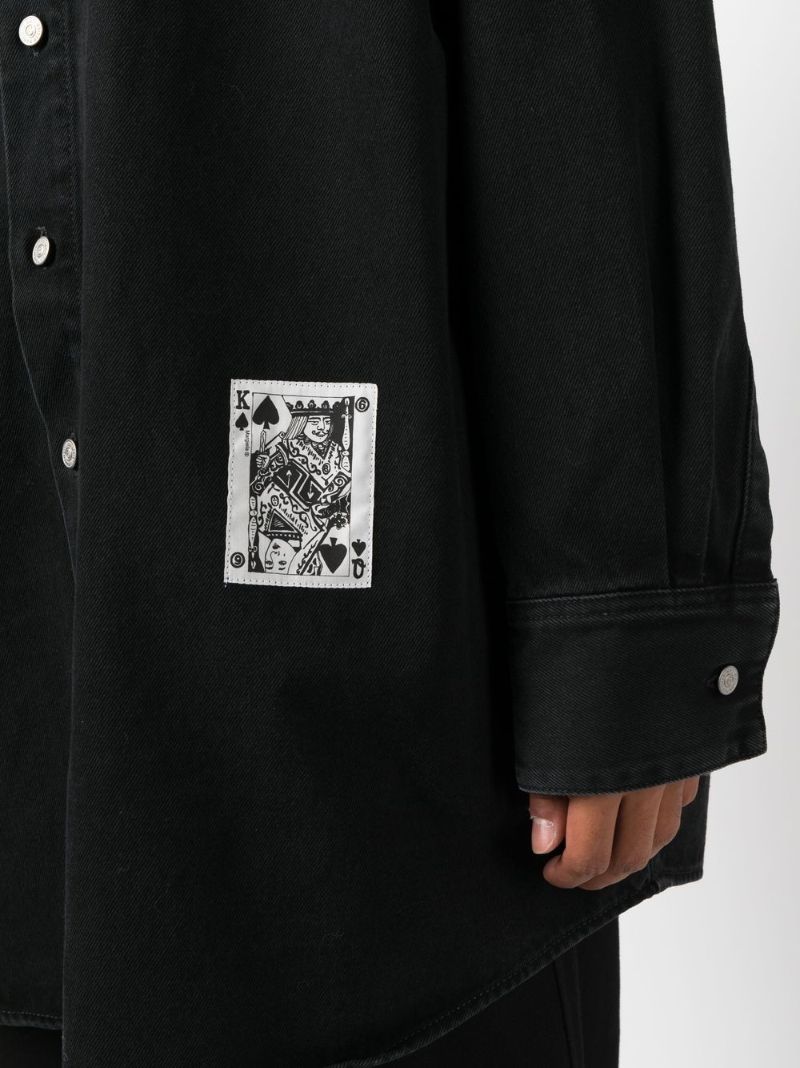 Black Playing Card Long Shirt