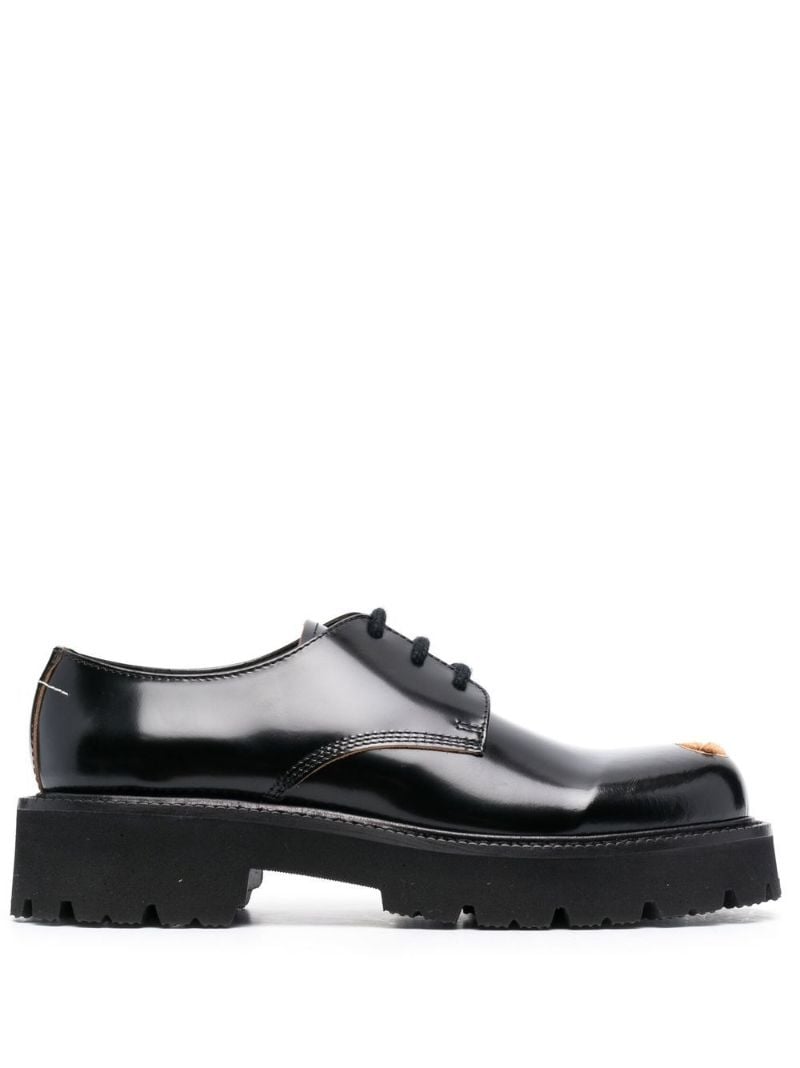 Black Lace-up Leather Brogues