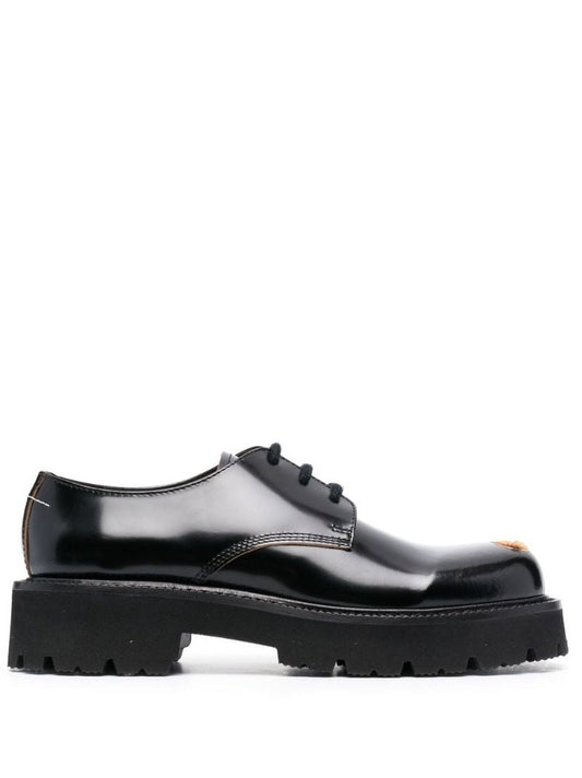 Black Lace-up Leather Brogues