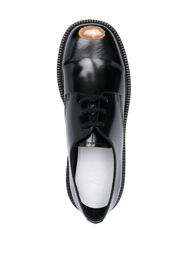 Black Lace-up Leather Brogues