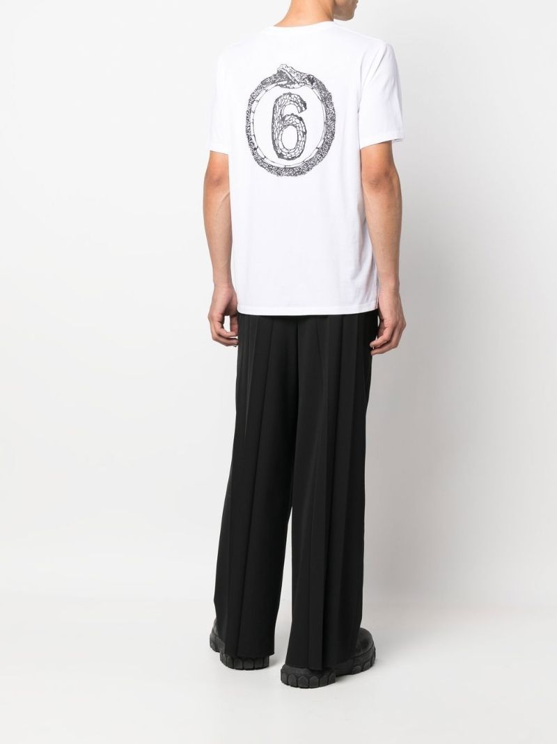 White Logo-print T-shirt