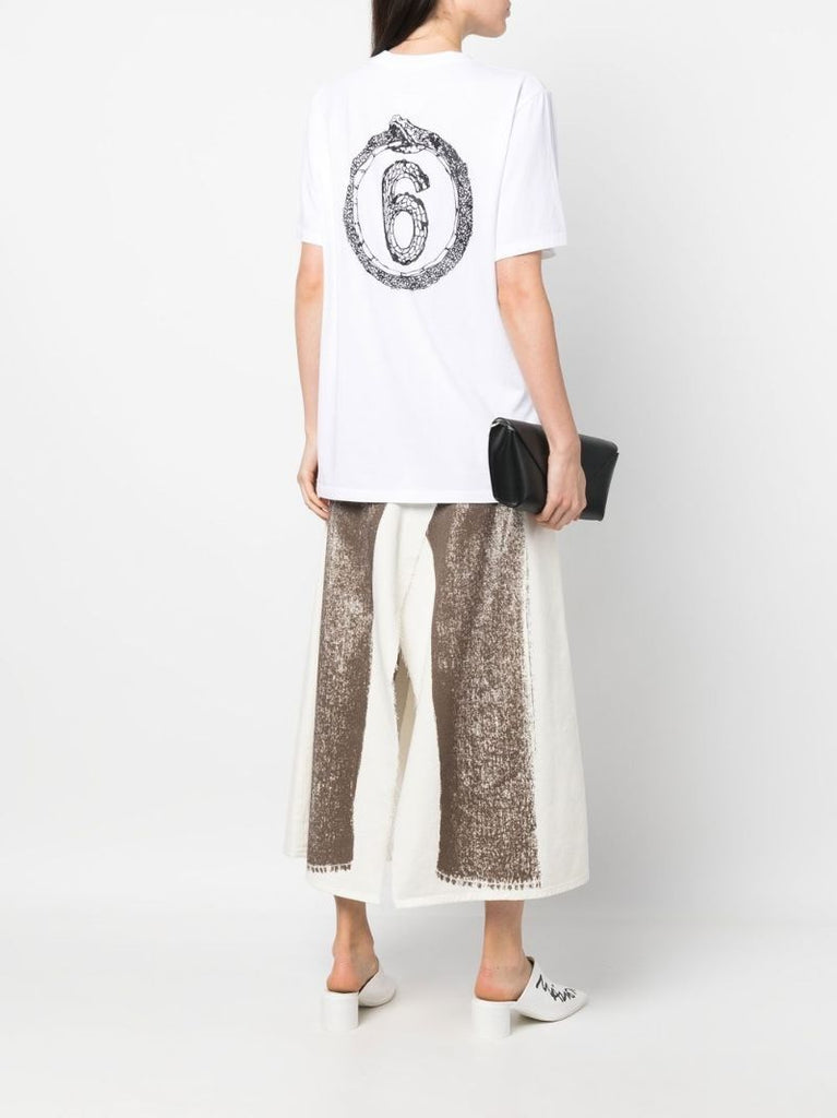 White Logo-print T-shirt