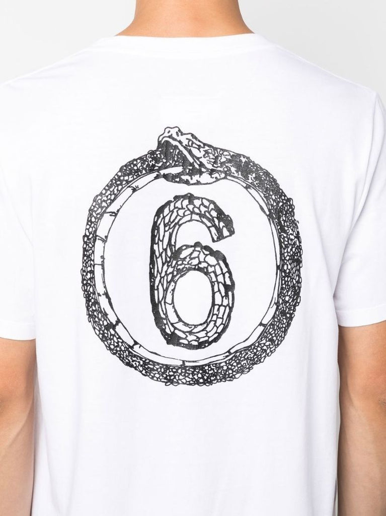 White Logo-print T-shirt
