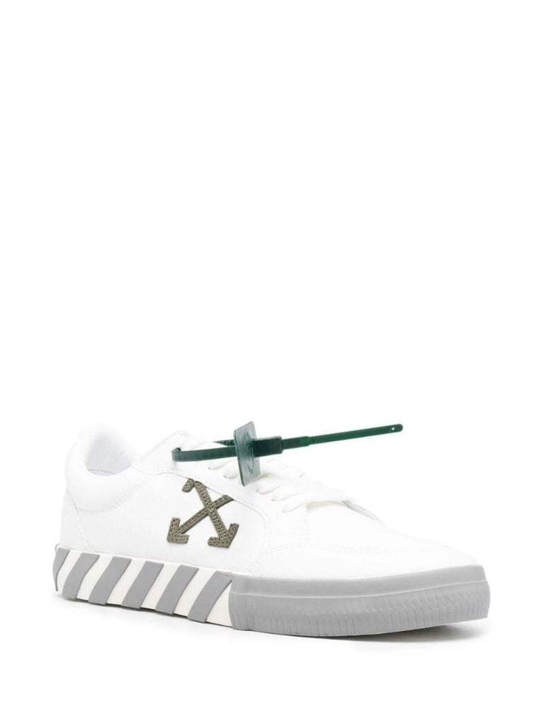 White Vulcanized Low-top Sneakers