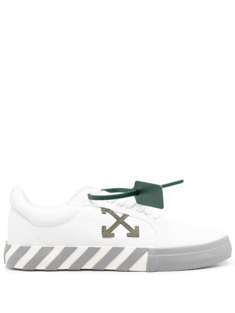 White Vulcanized Low-top Sneakers