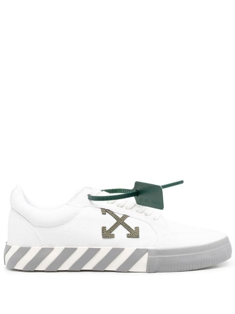 White Vulcanized Low-top Sneakers