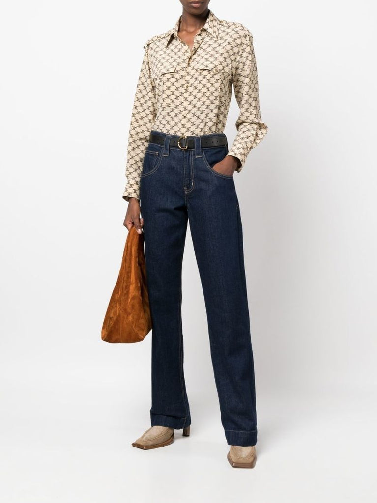 Neutral Triomphe Print Shirt