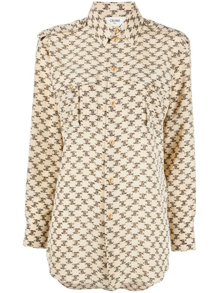 Neutral Triomphe Print Shirt