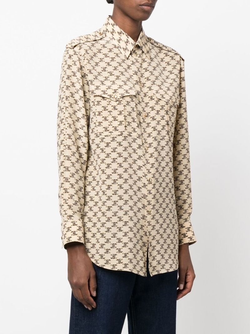 Neutral Triomphe Print Shirt