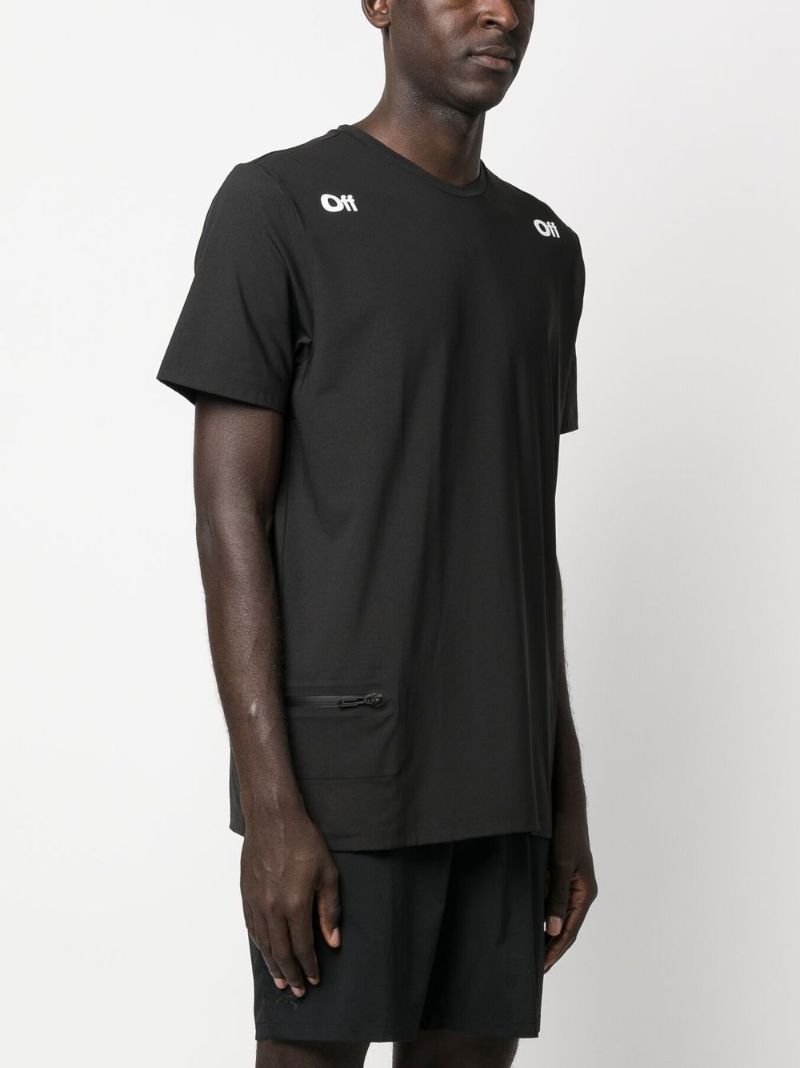 Black Logo Print T-shirt