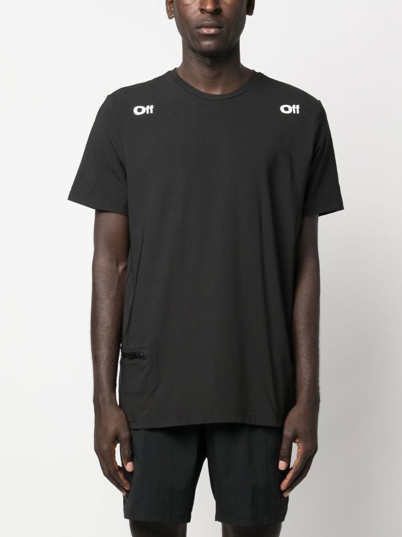 Black Logo Print T-shirt