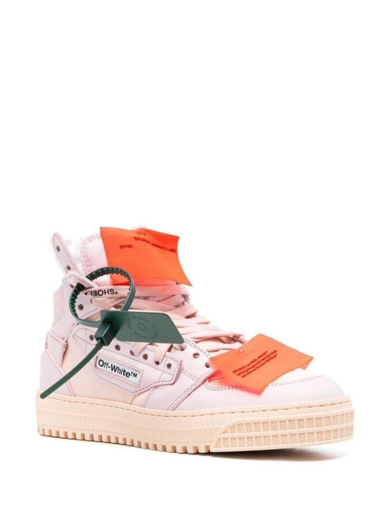 White Off-court 3.0 High Top Leather Sneakers