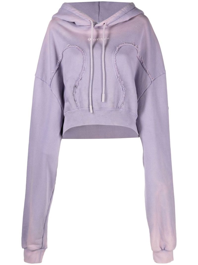 Purple Laundry Cropped Hoodie