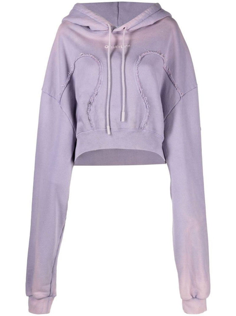 Purple Laundry Cropped Hoodie