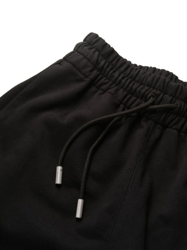 Black Logo Print Track Pants