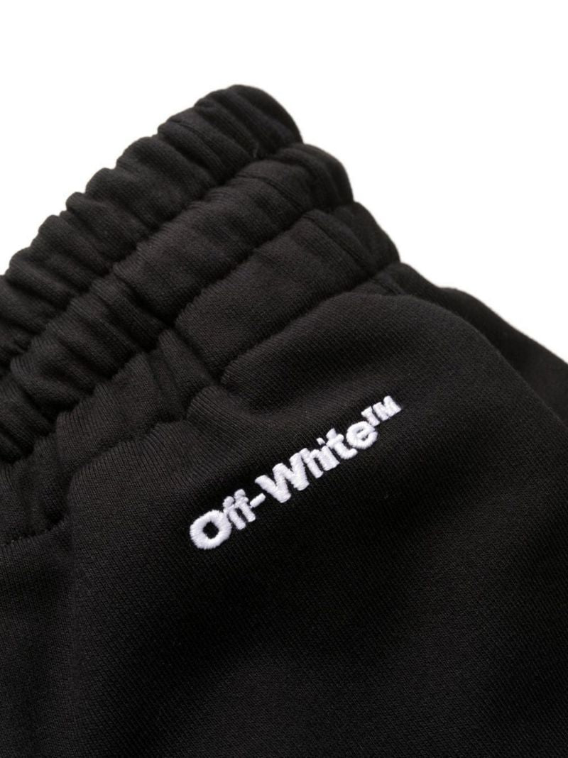 Black Logo Print Track Pants