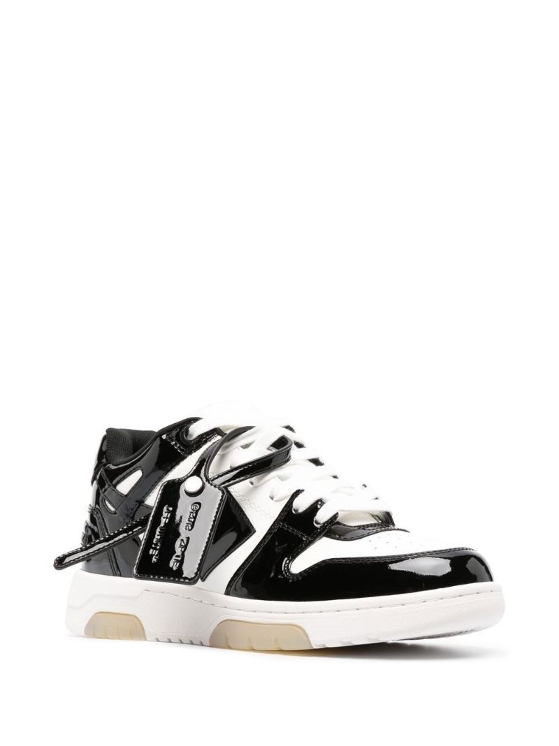 Black and White Out of Office Low-top Sneakers
