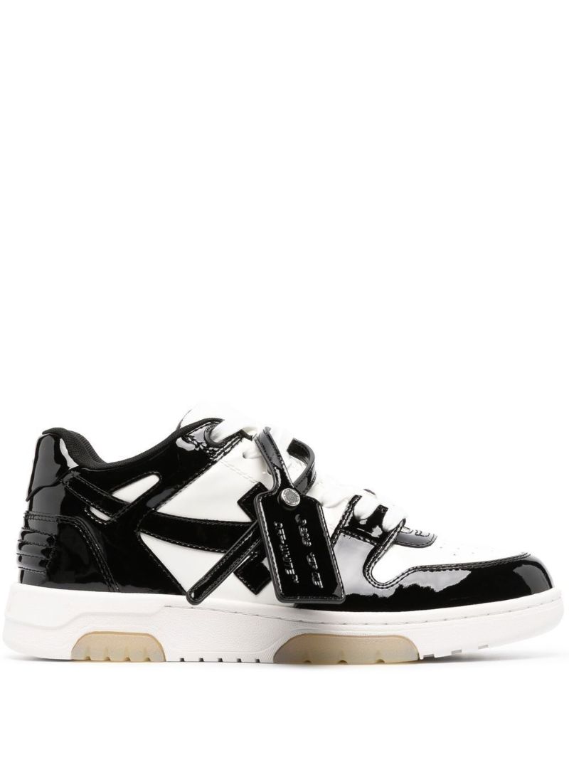Black and White Out of Office Low-top Sneakers