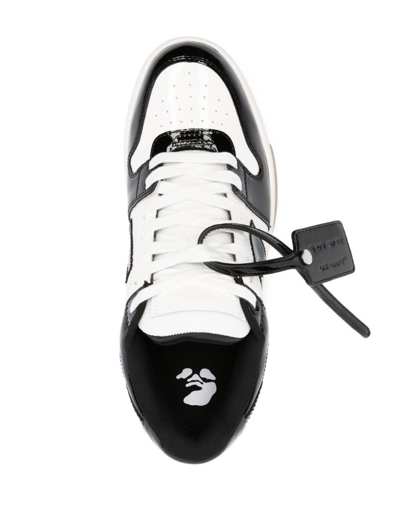 Black and White Out of Office Low-top Sneakers