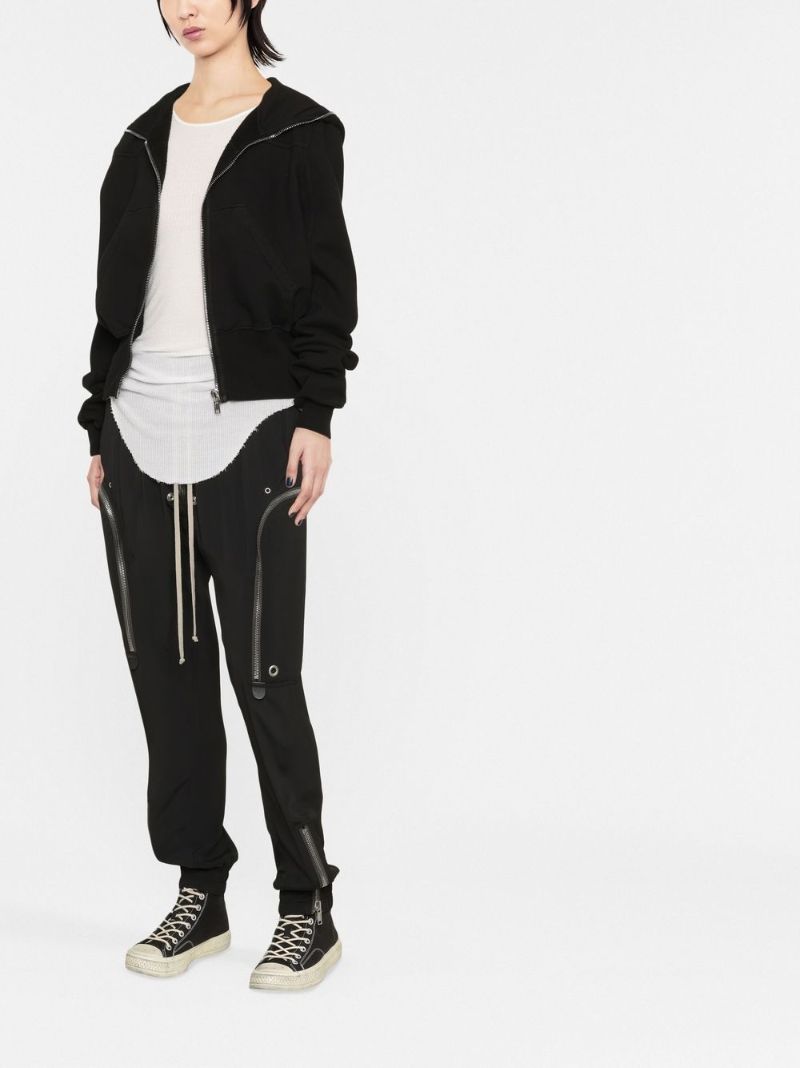 Black Gimp Cotton Hoodie