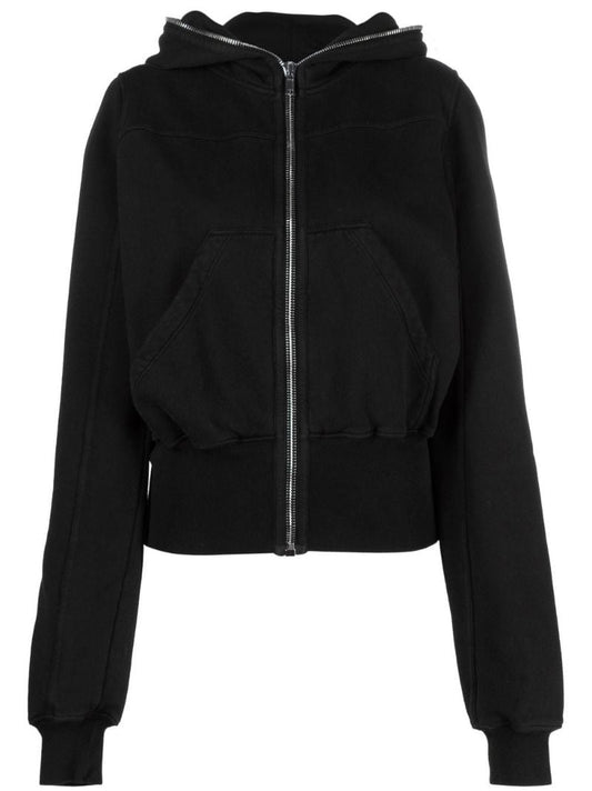 Black Gimp Cotton Hoodie