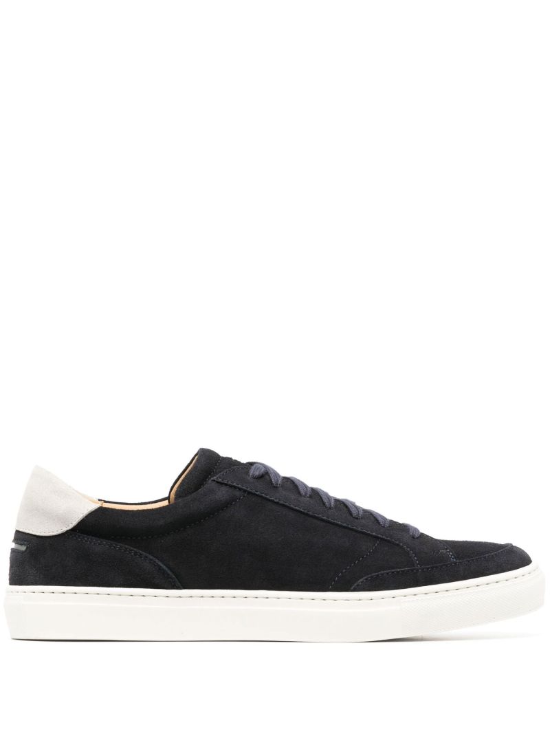 Navy Helier 2 Low Top Suede Sneakers