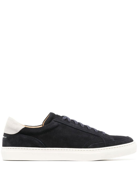 Navy Helier 2 Low Top Suede Sneakers