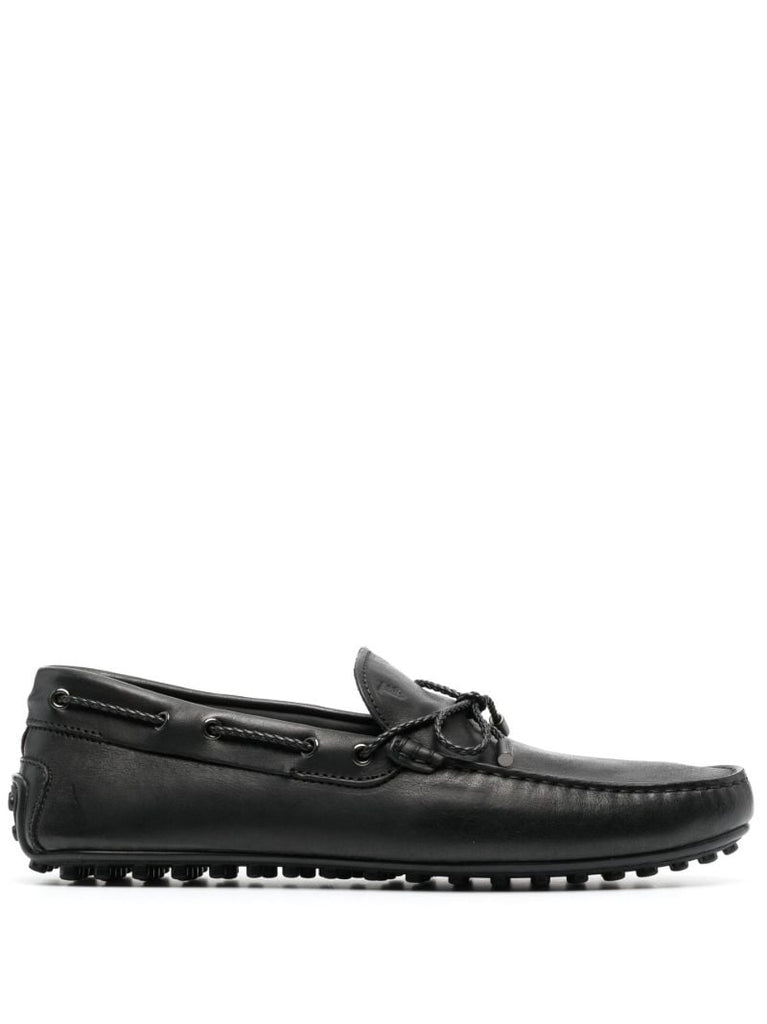 Black Scooby Doo Driving Leather Loafers
