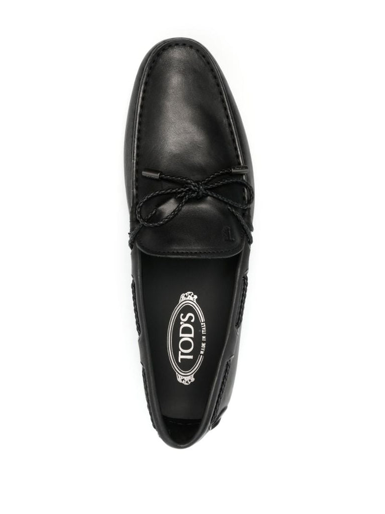 Black Scooby Doo Driving Leather Loafers