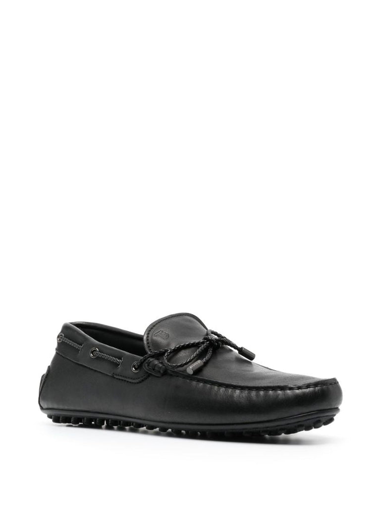 Black Scooby Doo Driving Leather Loafers