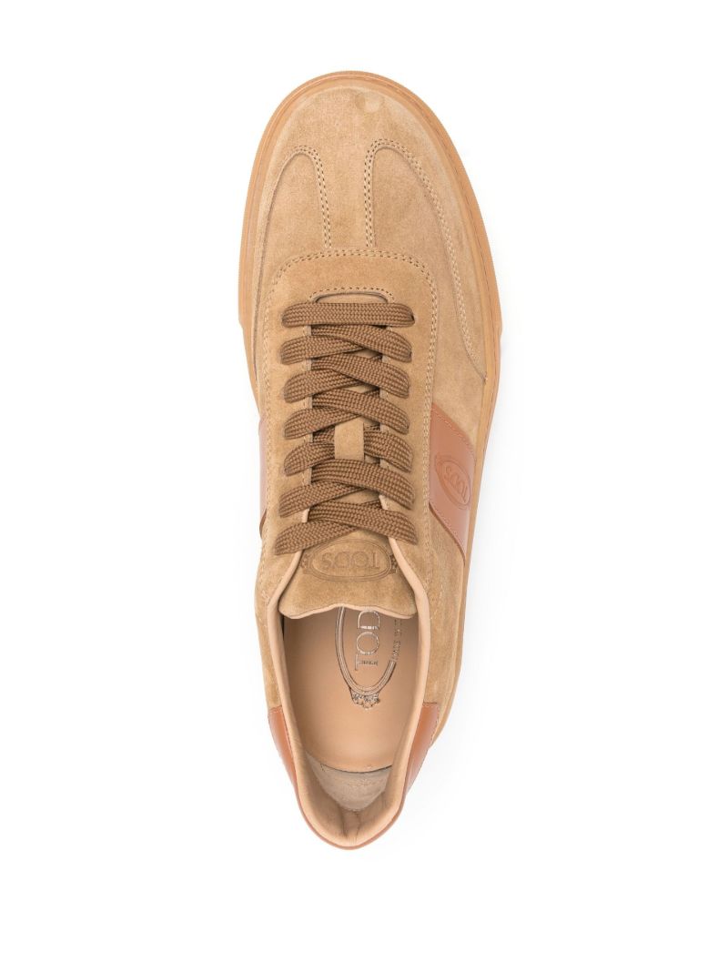 Brown Low-top Casual Suede Sneakers