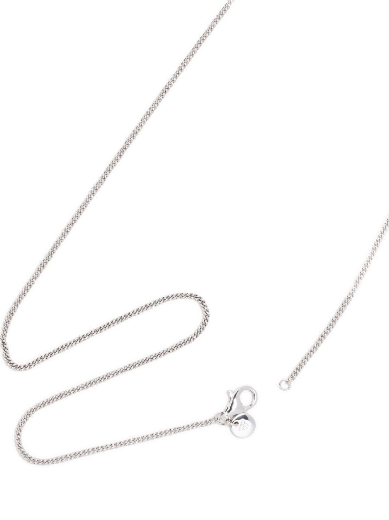 Sterling Silver Mined Cube Diamond Necklace