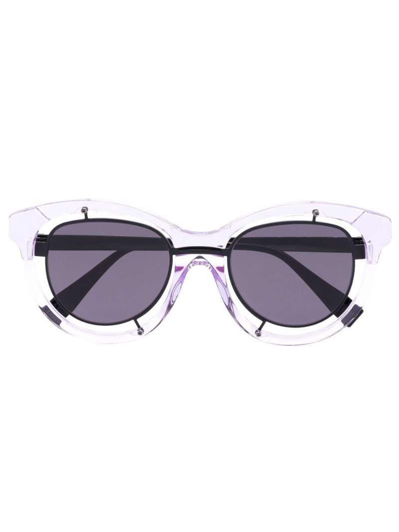 Black and Purple H93 Oversized Sunglasses