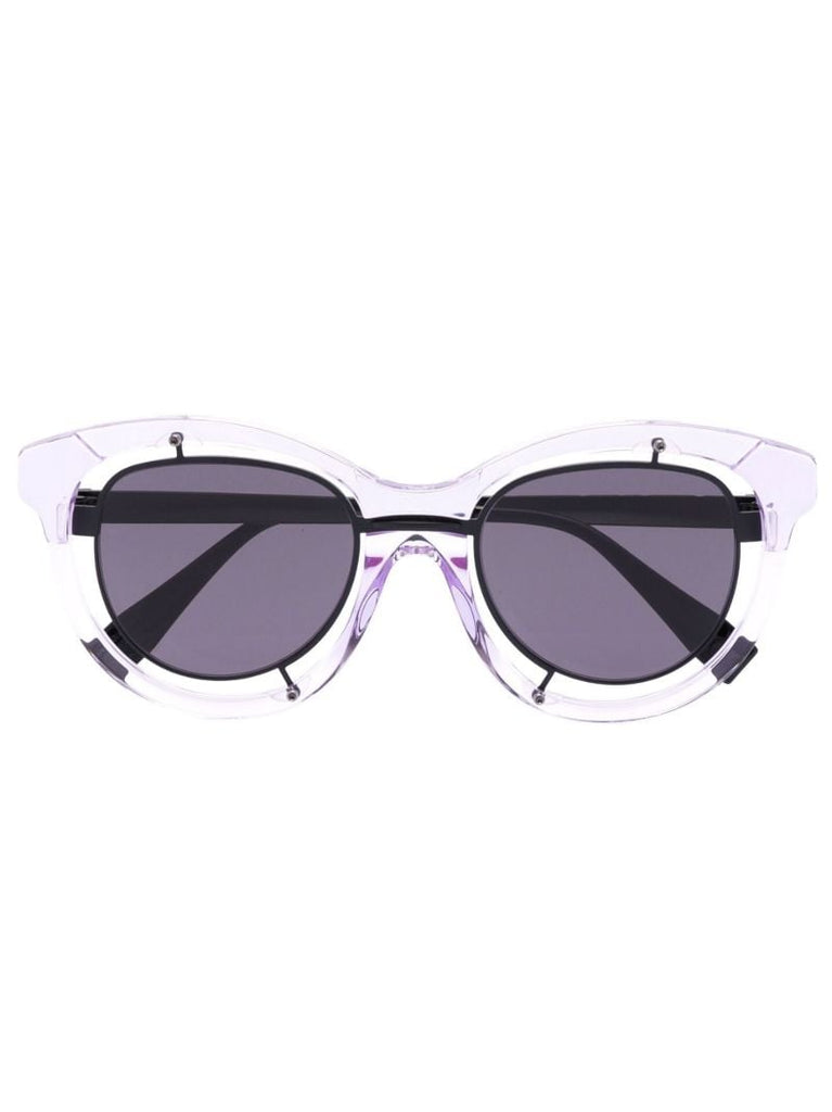 Black and Purple H93 Oversized Sunglasses