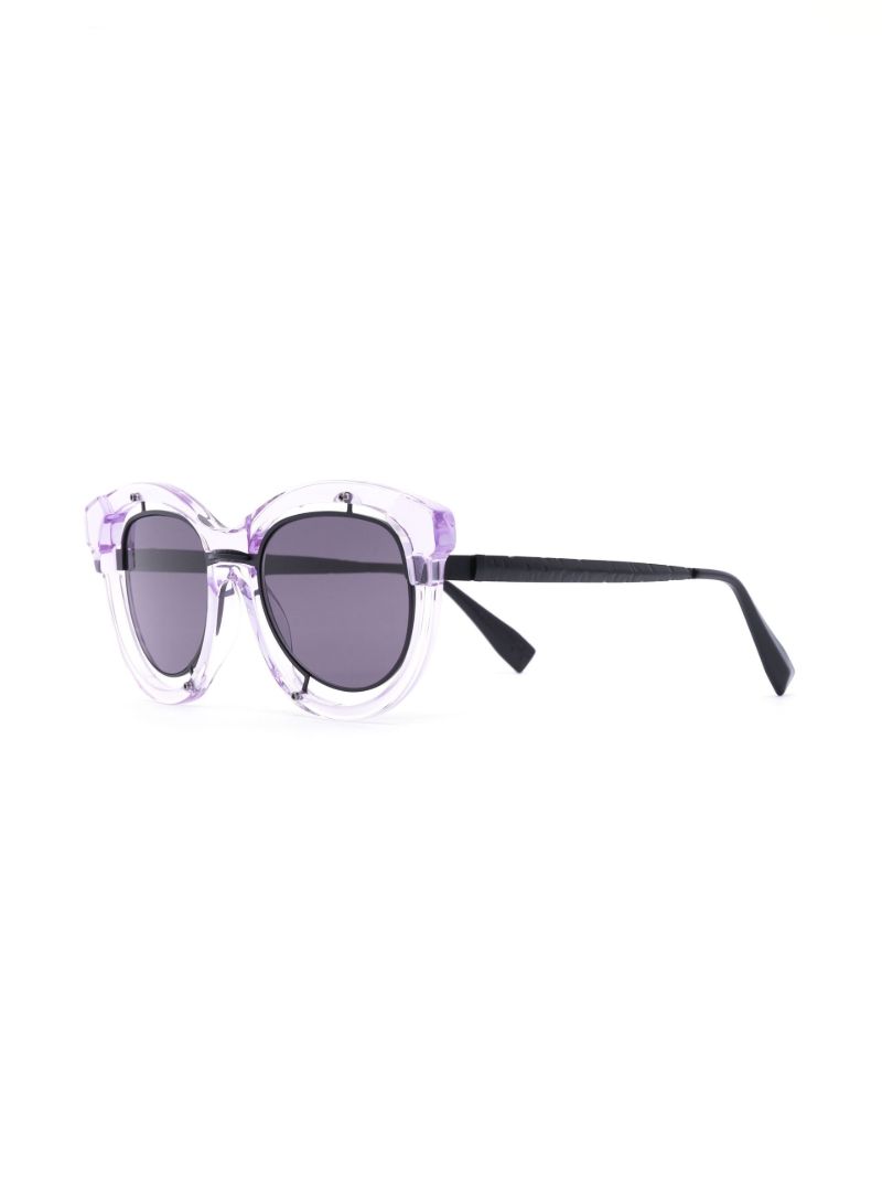 Black and Purple H93 Oversized Sunglasses