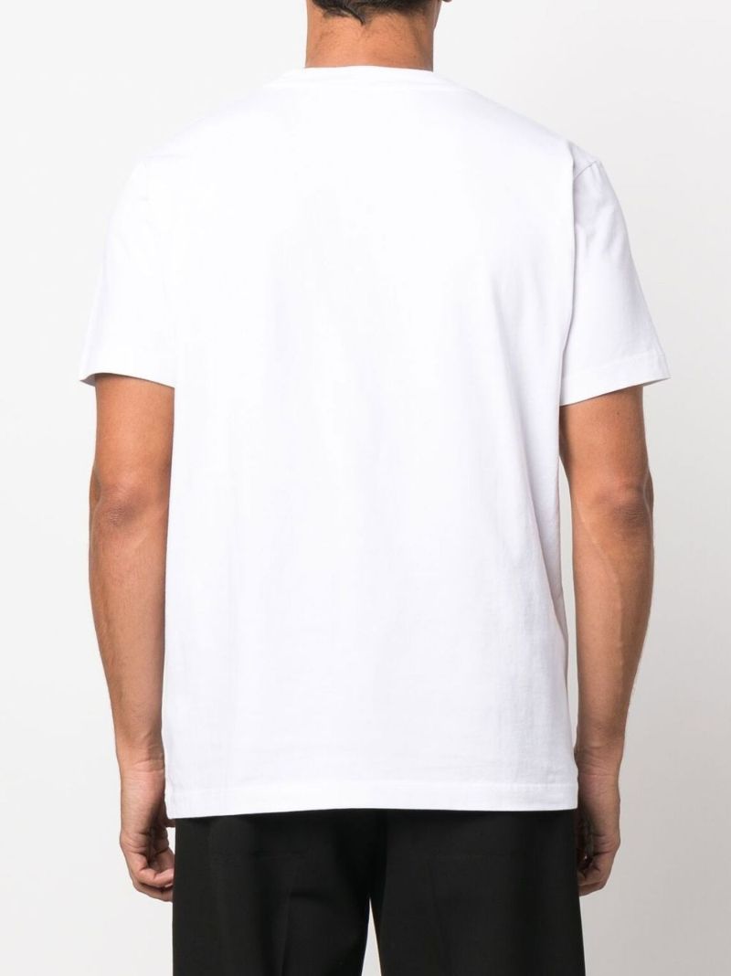 White Script Logo Cotton T-shirt
