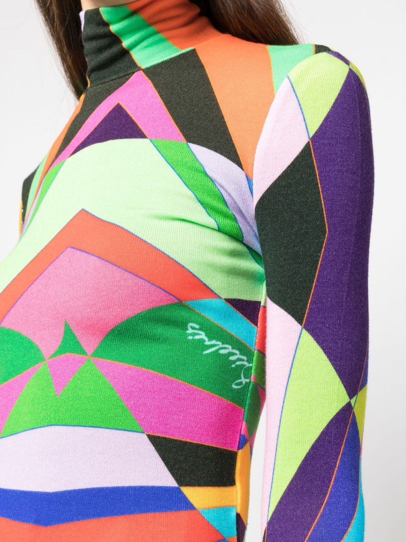 Green Cody Graphic Print Top