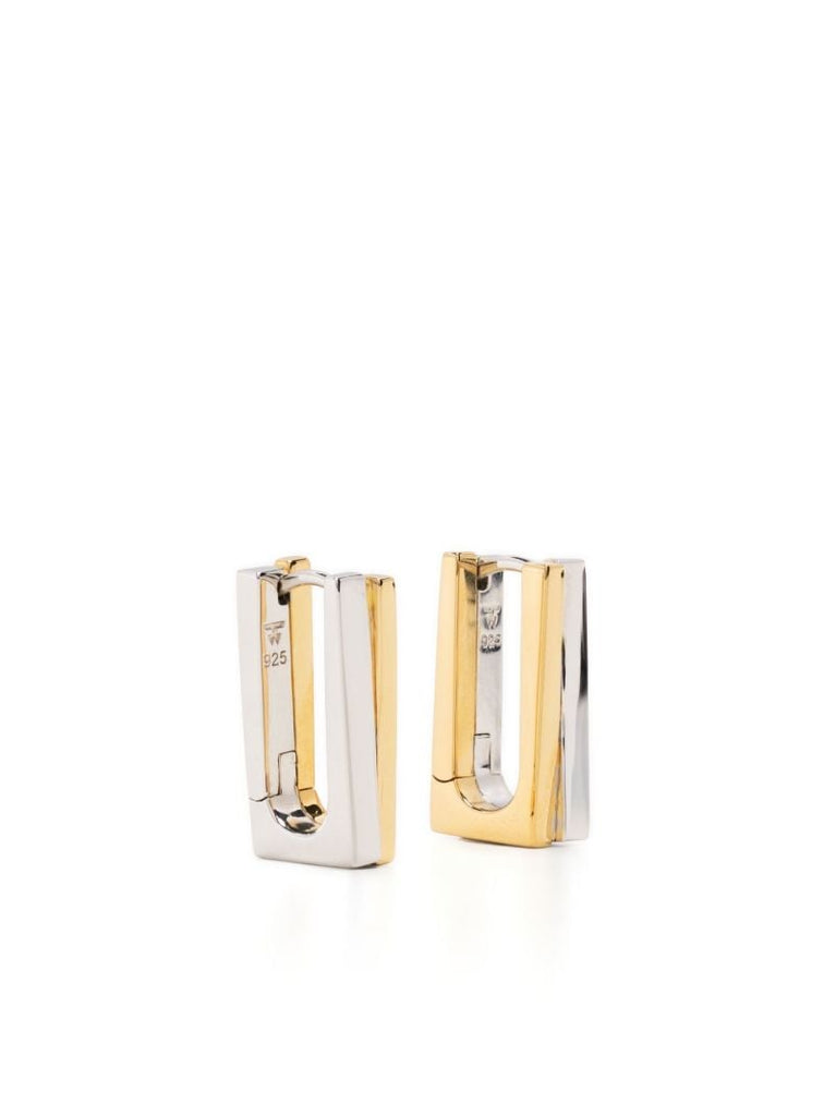 Sterling Silver Step Hoops Duo Hoop Earrings