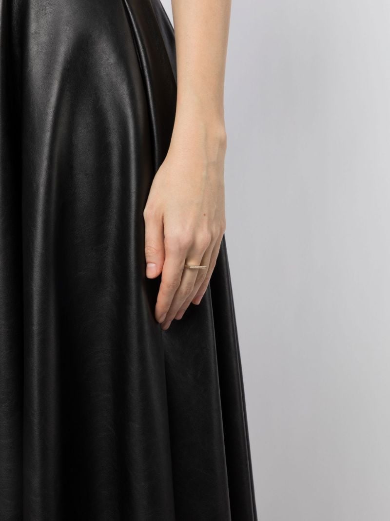 9k Yellow Gold Sleek Diamond Ring