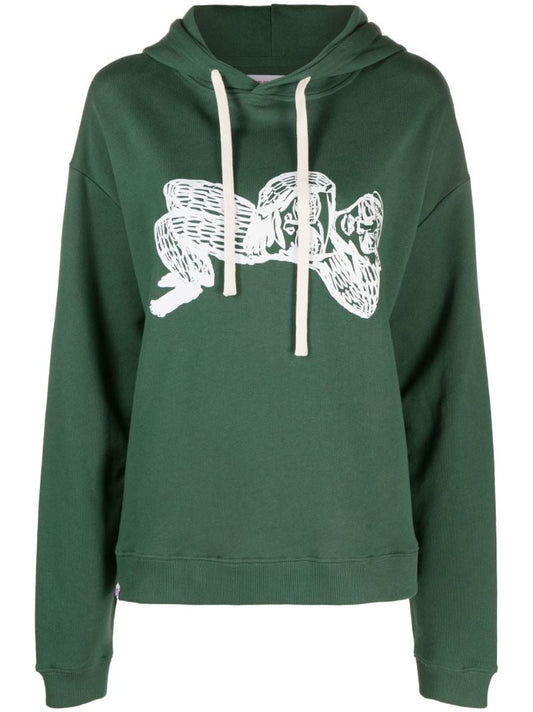 Green Kitsune Organic Cotton Hoodie