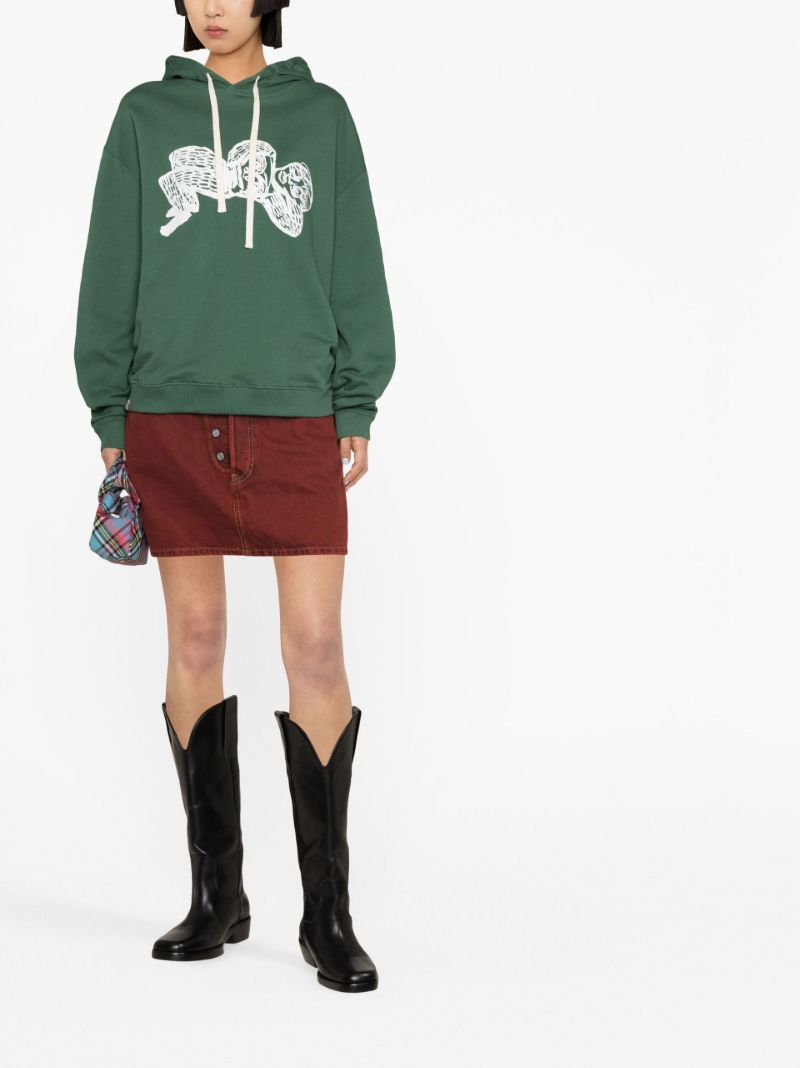 Green Kitsune Organic Cotton Hoodie