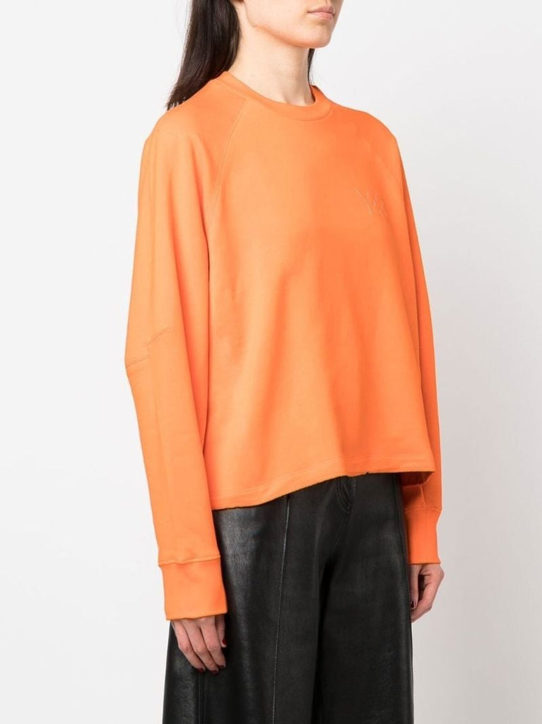 Orange Maglia Cropped Sweatshirt