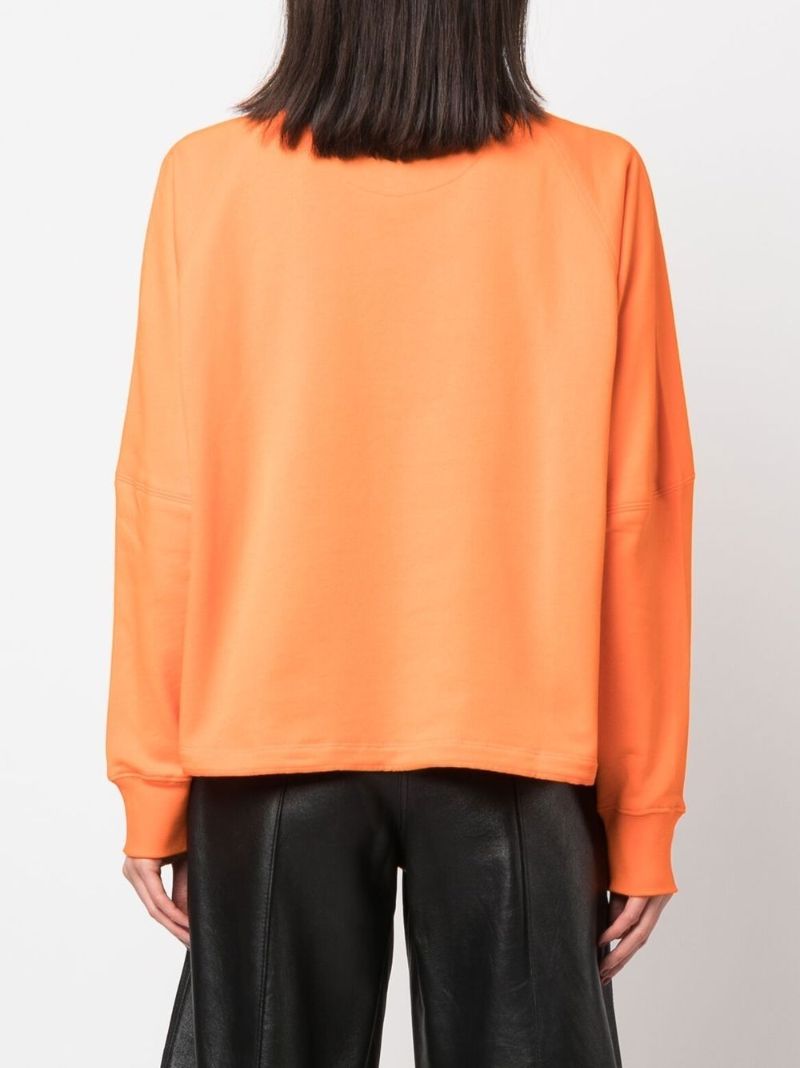 Orange Maglia Cropped Sweatshirt