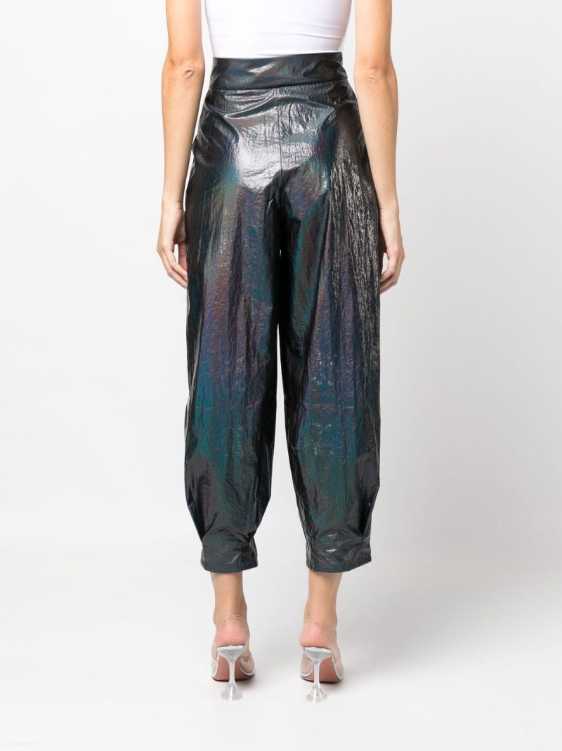 Blue Rina Barrel-leg Trousers