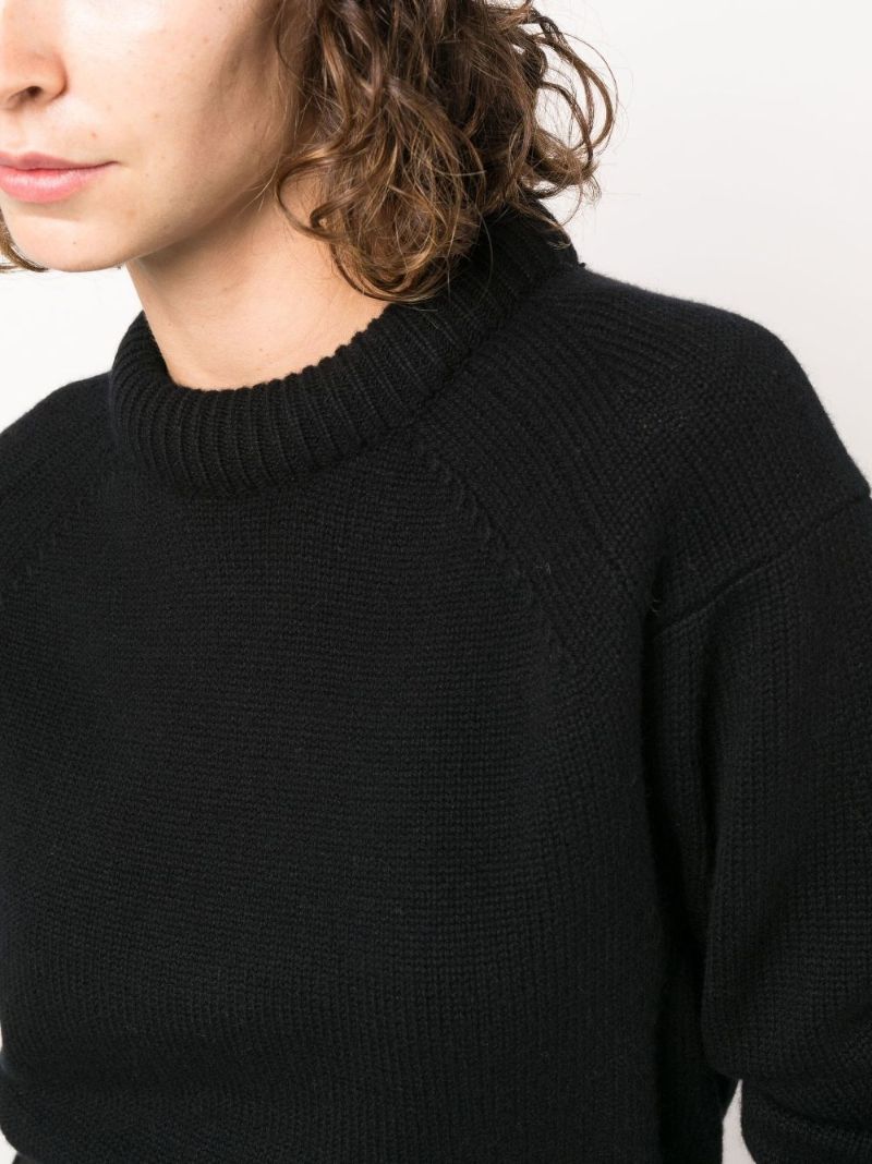 Black Ratino Wool Sweater
