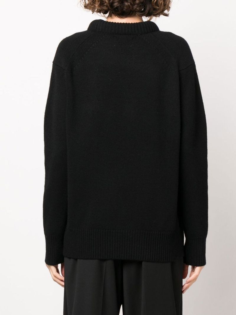 Black Ratino Wool Sweater