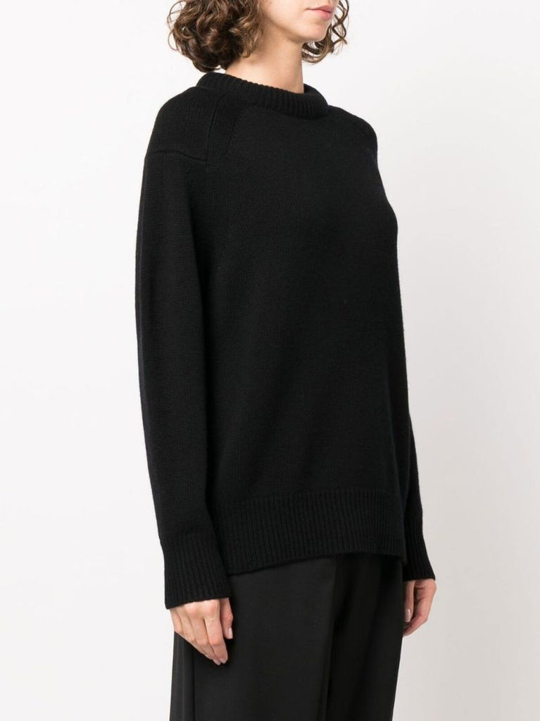 Black Ratino Wool Sweater
