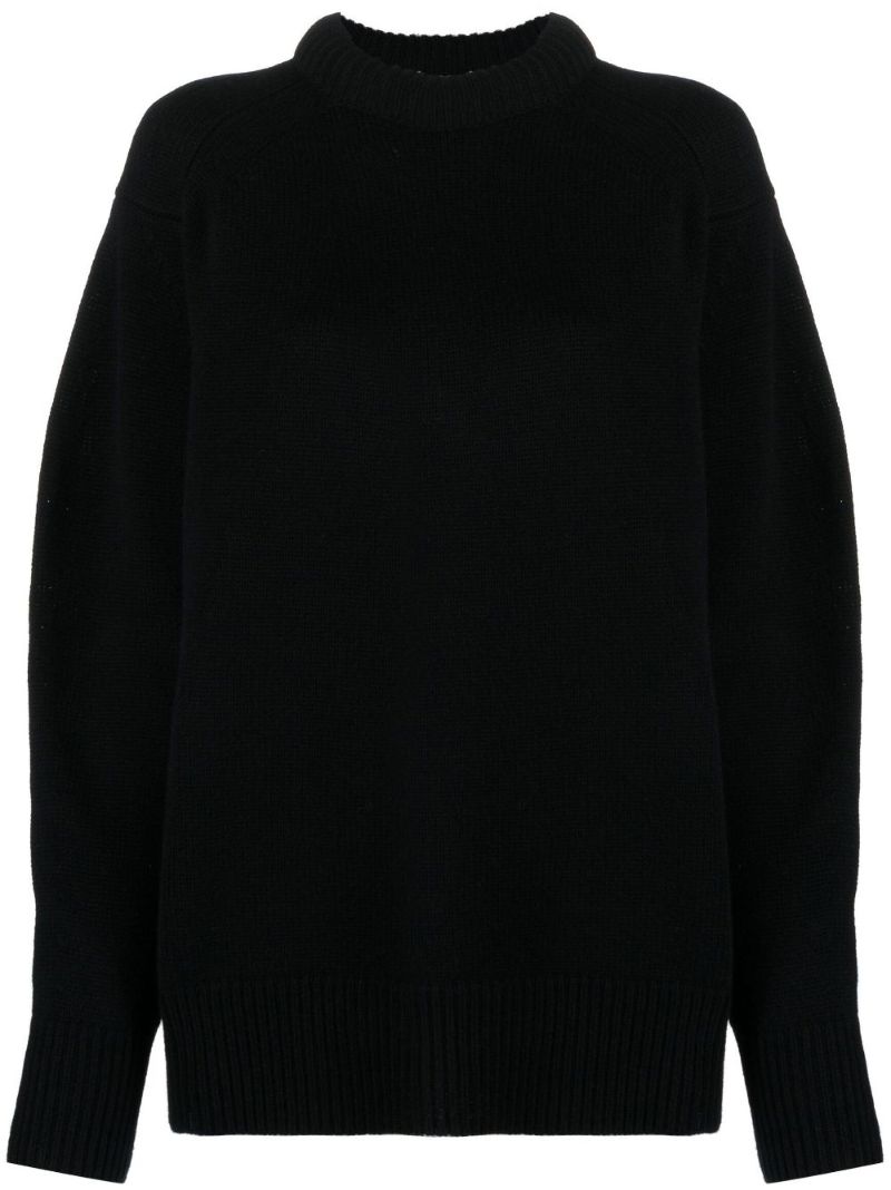 Black Ratino Wool Sweater